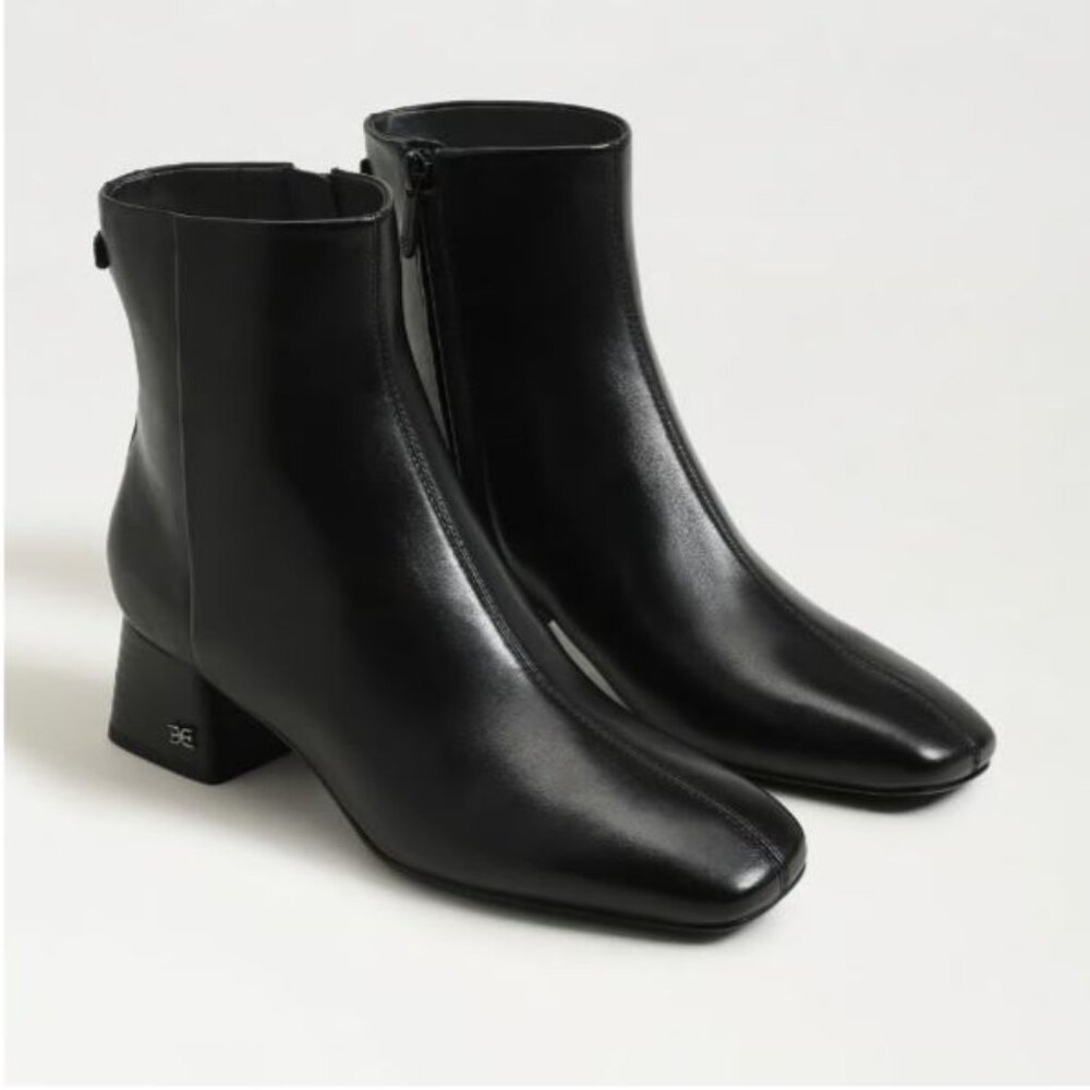 Sam Edelman Paige Ankle Boots – Black Leather- New in Box – Size 9.5 M